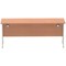 Impulse 1800mm Slim Rectangular Desk, Silver Cantilever Leg, Beech