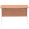 Impulse 1200mm Slim Rectangular Desk, White Cantilever Leg, Beech