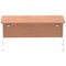 Impulse 1600mm Rectangular Desk, White Cable Managed Leg, Beech