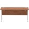 Impulse 1600mm Slim Rectangular Desk, Silver Cantilever Leg, Walnut