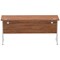 Impulse 1600mm Slim Rectangular Desk, Silver Cantilever Leg, Walnut