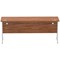 Impulse 1800mm Slim Rectangular Desk, Silver Cantilever Leg, Walnut