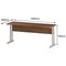 Impulse 1800mm Slim Rectangular Desk, White Cantilever Leg, Walnut Impulse 1800mm Slim Rectangular Desk, White Cantilever Leg, Walnut