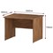 Impulse 1000mm Rectangular Desk, Panel End Leg, Walnut Impulse 1000mm Rectangular Desk, Panel End Leg, Walnut