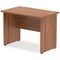 Impulse 1000mm Slim Rectangular Desk, Panel End Leg, Walnut