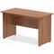 Impulse 1200mm Slim Rectangular Desk, Panel End Leg, Walnut