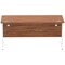 Impulse 1600mm Rectangular Desk, White Cable Managed Leg, Walnut