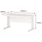 Impulse 1400mm Rectangular Desk, White Cantilever Leg, White Impulse 1400mm Rectangular Desk, White Cantilever Leg, White