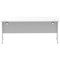 Impulse 1800mm Slim Rectangular Desk, Silver Cantilever Leg, White