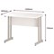 Impulse 1000mm Slim Rectangular Desk, White Cantilever Leg, White Impulse 1000mm Slim Rectangular Desk, White Cantilever Leg, White