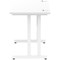 Impulse 1000mm Slim Rectangular Desk, White Cantilever Leg, White Impulse 1000mm Slim Rectangular Desk, White Cantilever Leg, White