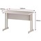 Impulse 1200mm Slim Rectangular Desk, White Cantilever Leg, White Impulse 1200mm Slim Rectangular Desk, White Cantilever Leg, White