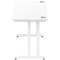 Impulse 1600mm Slim Rectangular Desk, White Cantilever Leg, White