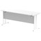 Impulse 1800mm Slim Rectangular Desk, White Cantilever Leg, White