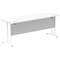 Impulse 1800mm Slim Rectangular Desk, White Cantilever Leg, White