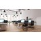 Impulse 1000mm Rectangular Desk, White Cable Managed Leg, White