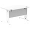 Impulse 1200mm Rectangular Desk, White Cable Managed Leg, White