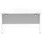 Impulse 1400mm Rectangular Desk, White Cable Managed Leg, White