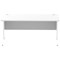 Impulse 1600mm Rectangular Desk, White Cable Managed Leg, White