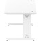 Impulse 1600mm Rectangular Desk, White Cable Managed Leg, White