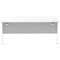 Impulse 1800mm Rectangular Desk, White Cable Managed Leg, White