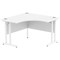 Impulse 1200mm Corner Desk, White Cantilever Leg, White