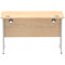 Impulse 1200mm Slim Rectangular Desk, Silver Cantilever Leg, Maple