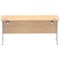 Impulse 1600mm Slim Rectangular Desk, Silver Cantilever Leg, Maple