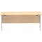 Impulse 1800mm Slim Rectangular Desk, Silver Cantilever Leg, Maple