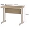 Impulse 1000mm Slim Rectangular Desk, White Cantilever Leg, Maple Impulse 1000mm Slim Rectangular Desk, White Cantilever Leg, Maple