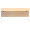 Impulse 1800mm Rectangular Desk, White Cable Managed Leg, Maple