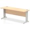 Impulse 1800mm Slim Rectangular Desk, Silver Cable Managed Leg, Maple Impulse 1800mm Slim Rectangular Desk, Silver Cable Managed Leg, Maple