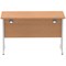Impulse 1200mm Slim Rectangular Desk, Silver Cantilever Leg, Oak Impulse 1200mm Slim Rectangular Desk, Silver Cantilever Leg, Oak