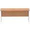 Impulse 1800mm Slim Rectangular Desk, Silver Cantilever Leg, Oak