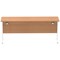 Impulse 1800mm Slim Rectangular Desk, White Cantilever Leg, Oak