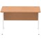 Impulse 1200mm Rectangular Desk, White Cable Managed Leg, Oak