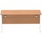 Impulse 1600mm Rectangular Desk, White Cable Managed Leg, Oak
