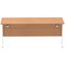 Impulse 1800mm Rectangular Desk, White Cable Managed Leg, Oak