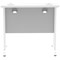 Impulse 800mm Slim Rectangular Desk, White Cantilever Leg, White