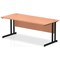 Impulse 1800mm Rectangular Desk, Black Cantilever Leg, Beech Impulse 1800mm Rectangular Desk, Black Cantilever Leg, Beech