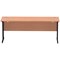 Impulse 1800mm Slim Rectangular Desk, Black Cantilever Leg, Beech