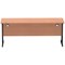 Impulse 1800mm Slim Rectangular Desk, Black Cantilever Leg, Beech