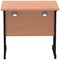 Impulse 800mm Slim Rectangular Desk, Black Cantilever Leg, Beech