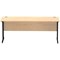 Impulse 1800mm Slim Rectangular Desk, Black Cantilever Leg, Maple