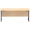 Impulse 1800mm Slim Rectangular Desk, Black Cantilever Leg, Maple