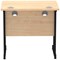 Impulse 800mm Slim Rectangular Desk, Black Cantilever Leg, Maple
