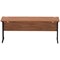 Impulse 1800mm Slim Rectangular Desk, Black Cantilever Leg, Walnut