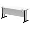 Impulse 1600mm Slim Rectangular Desk, Black Cantilever Leg, White Impulse 1600mm Slim Rectangular Desk, Black Cantilever Leg, White