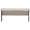 Impulse 1800mm Slim Rectangular Desk, Black Cantilever Leg, Grey Oak