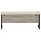 Impulse 1800mm Slim Rectangular Desk, Black Cantilever Leg, Grey Oak